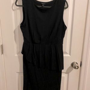 Ann Taylor peplum little black dress LBD